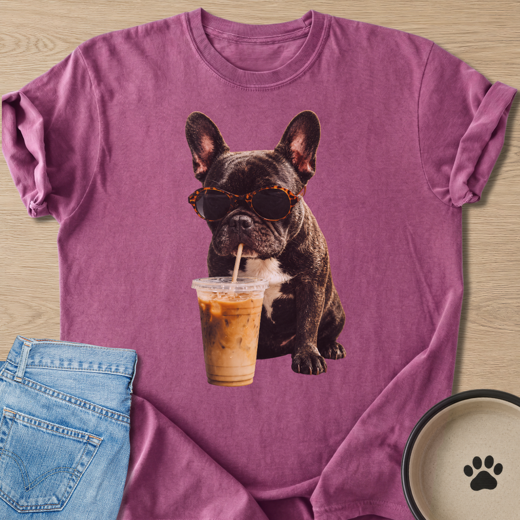 Iced Latte & Frenchie T-shirt