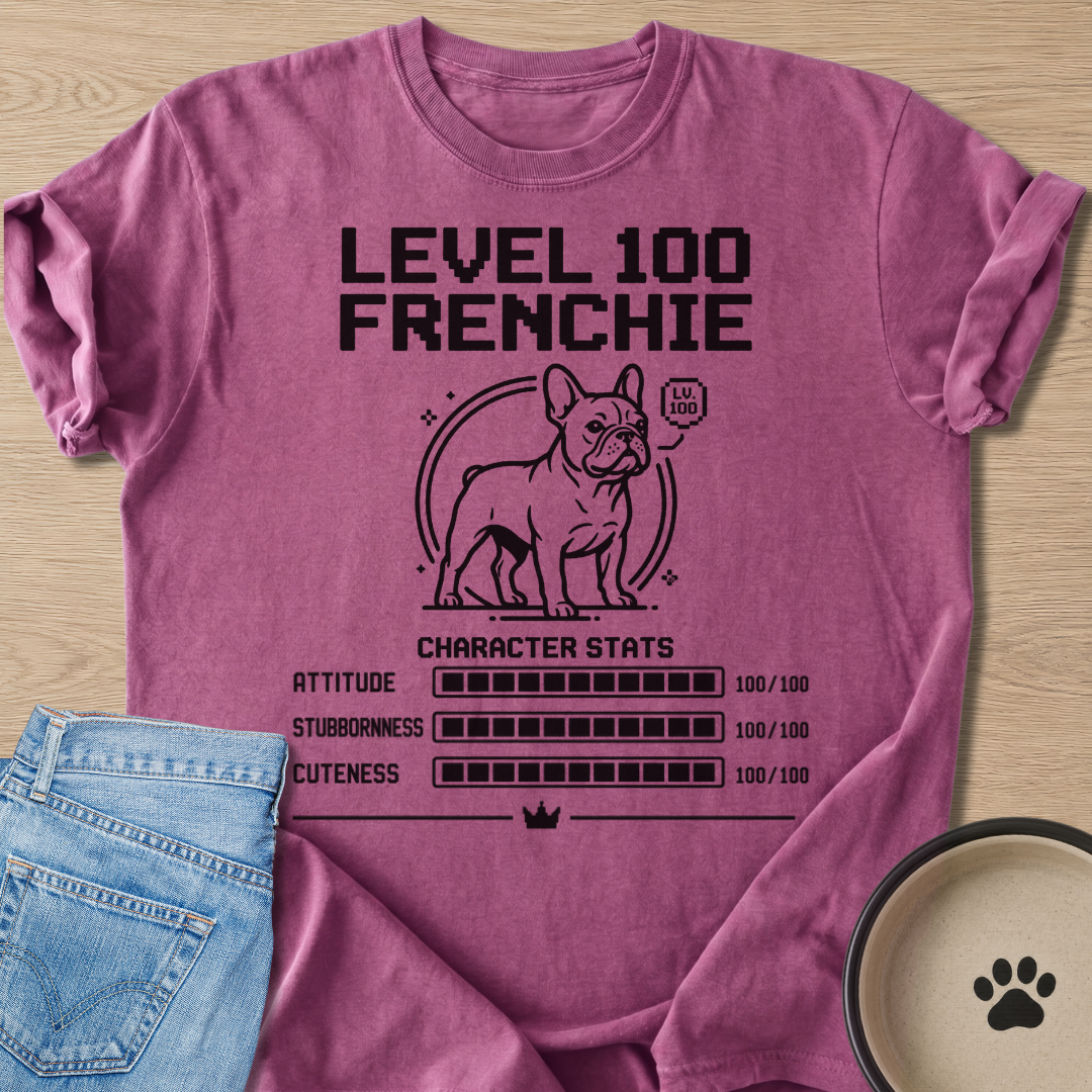 Level 100 Frenchie T-shirt
