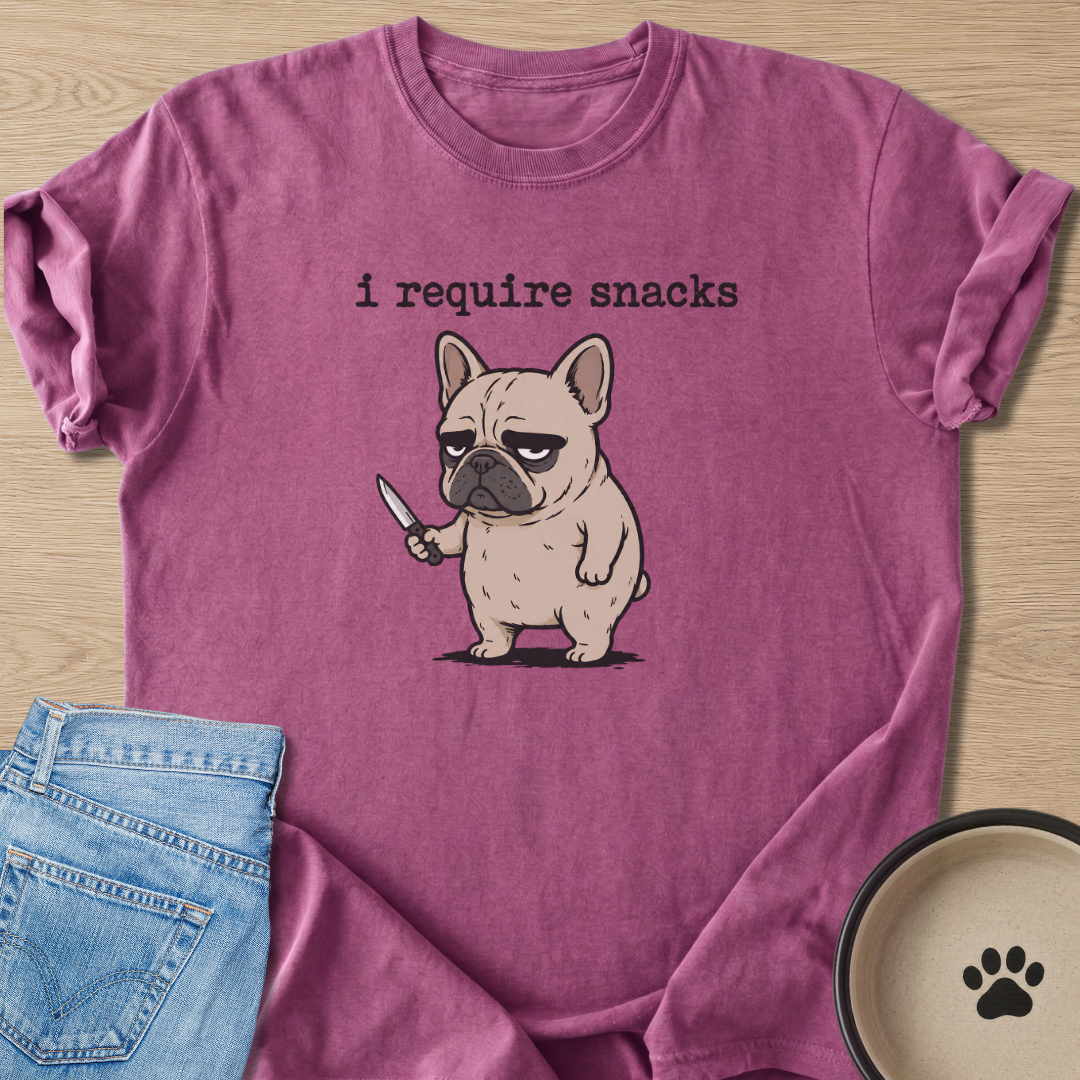 I Require Snacks T-shirt