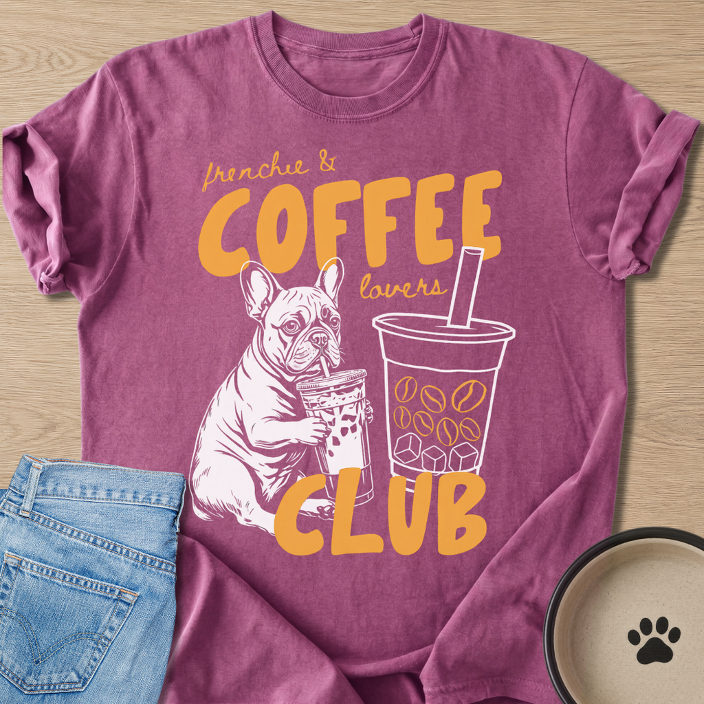 Frenchie & Coffee Lovers T-shirt