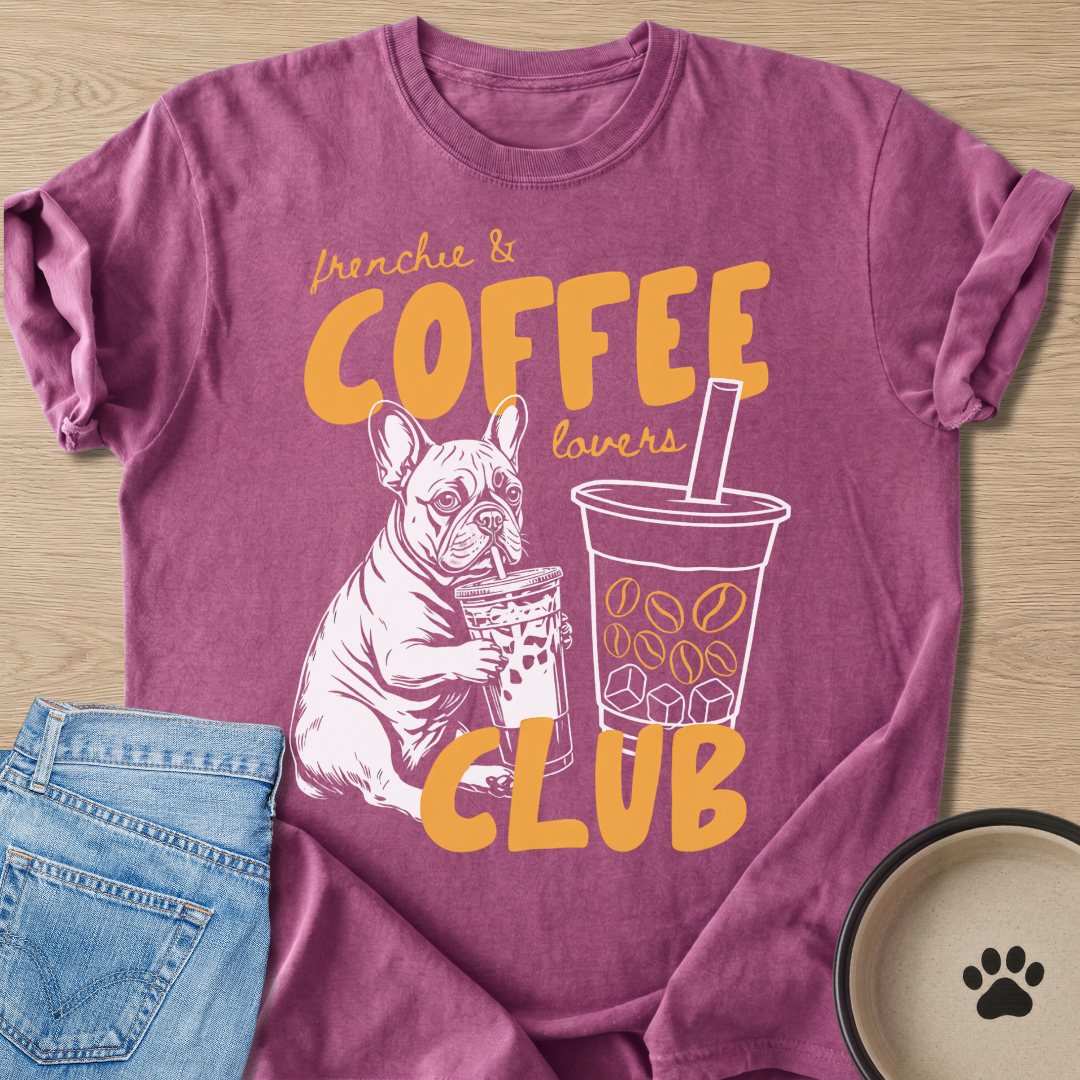 Frenchie & Coffee Lovers T-shirt