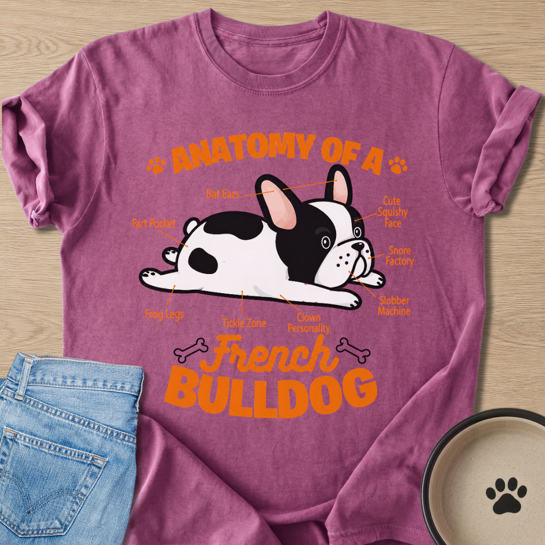 Anatomy of A Frenchie T-shirt