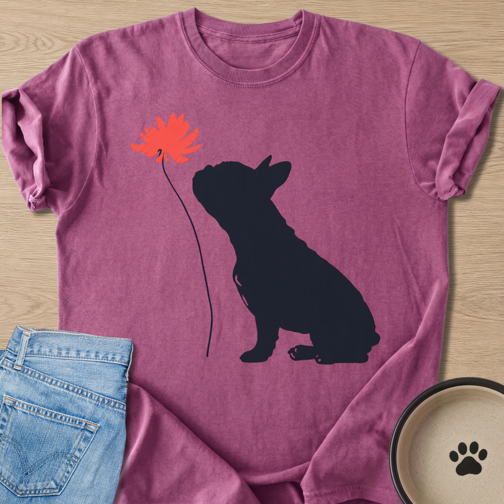 Frenchie in Bloom T-shirt