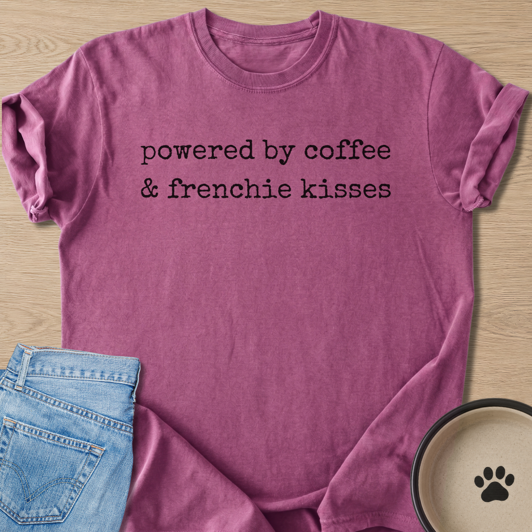 Coffee & Frenchie Kisses T-shirt