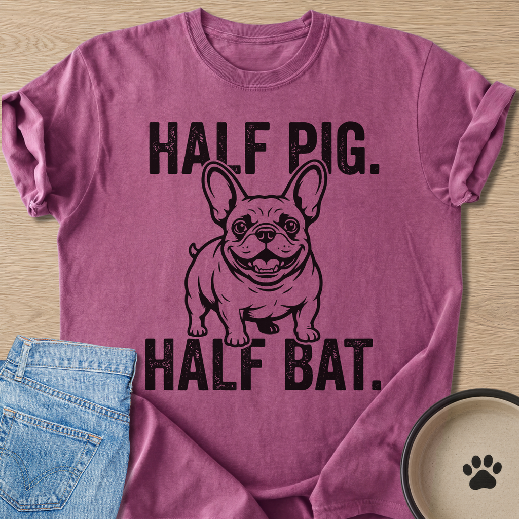 Half Pig Half Bat T-shirt