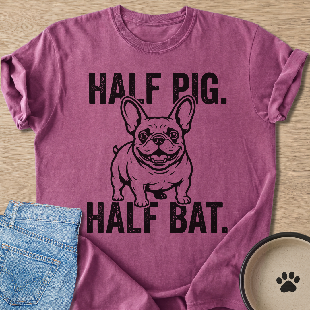 Half Pig Half Bat T-shirt