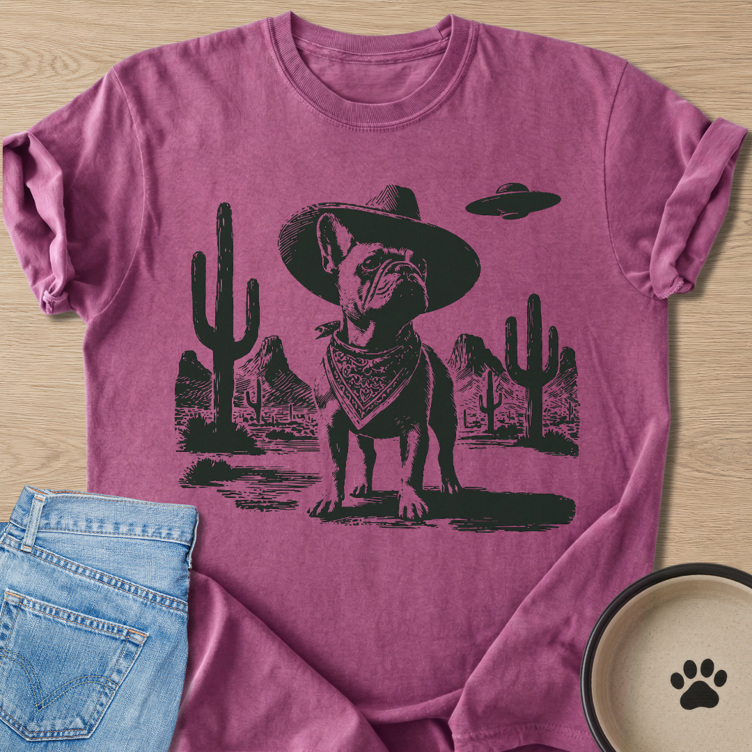Cowboy Frenchie T-shirt