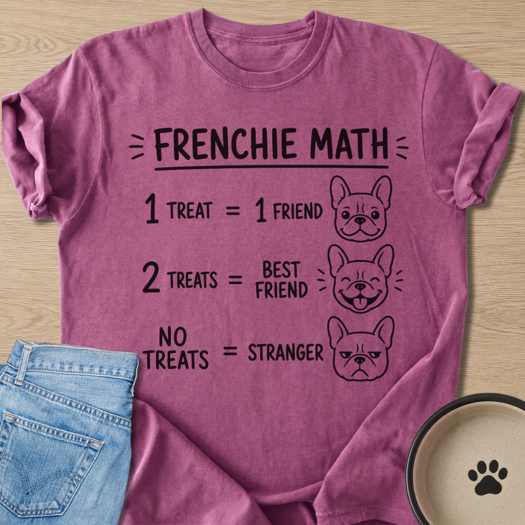 Frenchie Math T-shirt