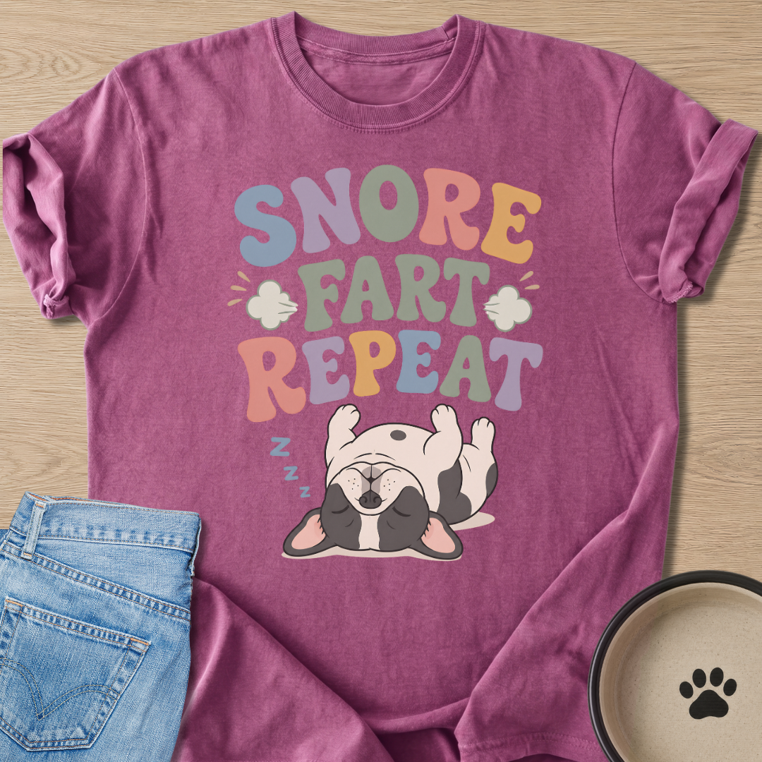 Snore Fart Repeat T-shirt