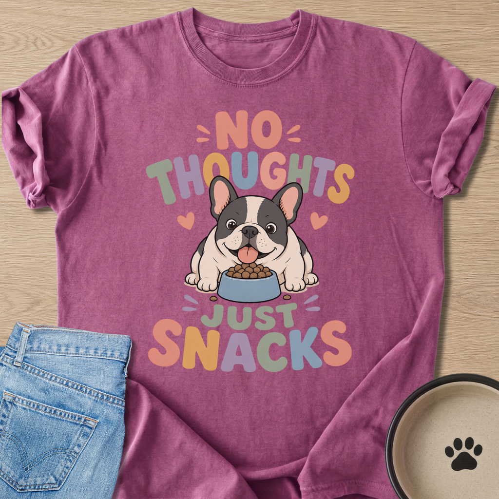 No Thoughts Just Snacks T-shirt