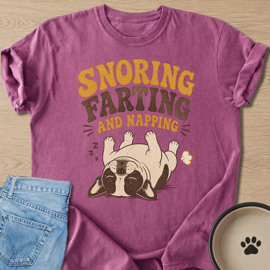 Snoring Farting And Napping T-shirt