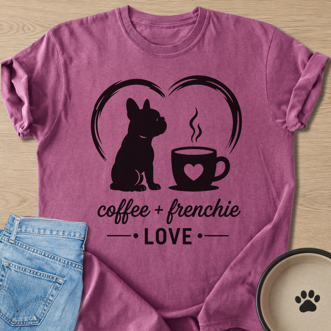 Coffee + Frenchie T-shirt