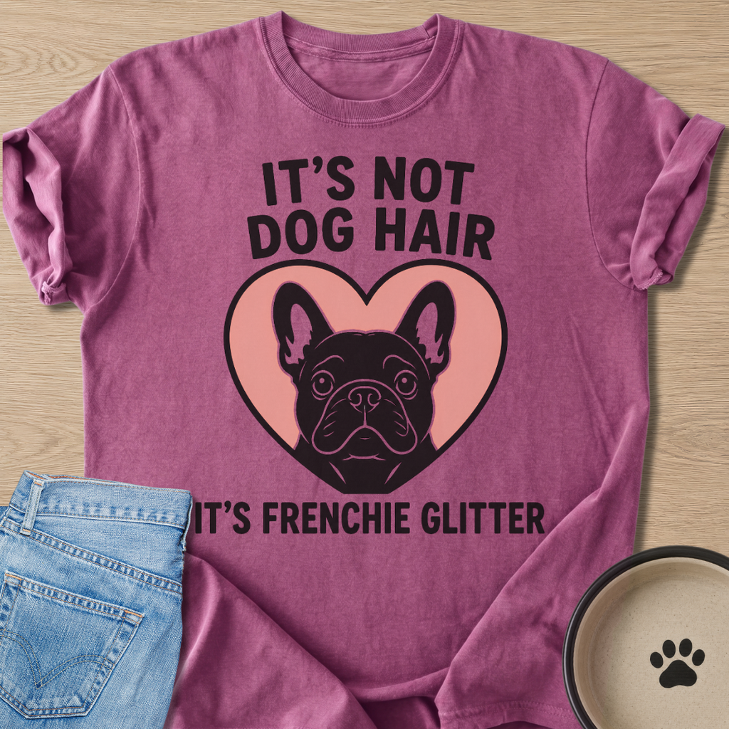 It's Frenchie Glitter T-shirt