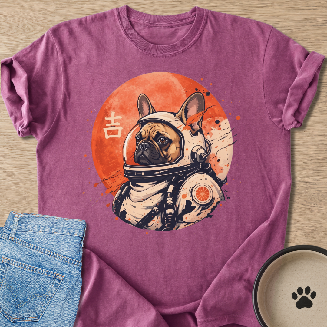 Astronaut Frenchie T-shirt