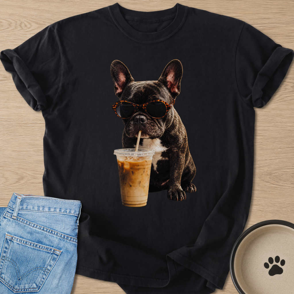 Iced Latte & Frenchie T-shirt