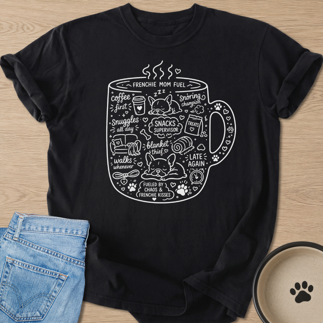 Frenchie Mom Fuel T-shirt