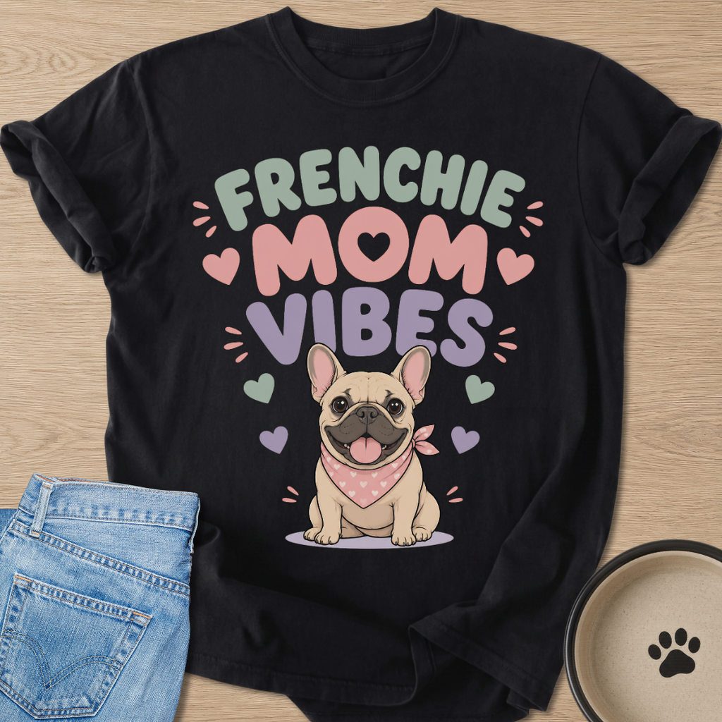 Frenchie Mom Vibes T-shirt