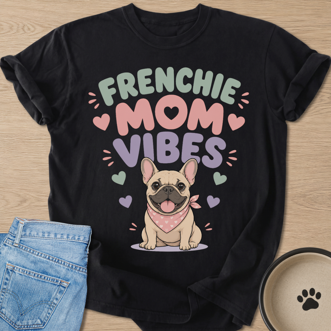 Frenchie Mom Vibes T-shirt