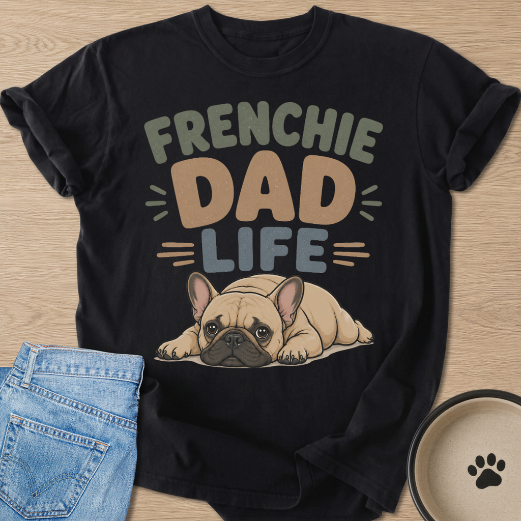 Frenchie Dad Life T-shirt