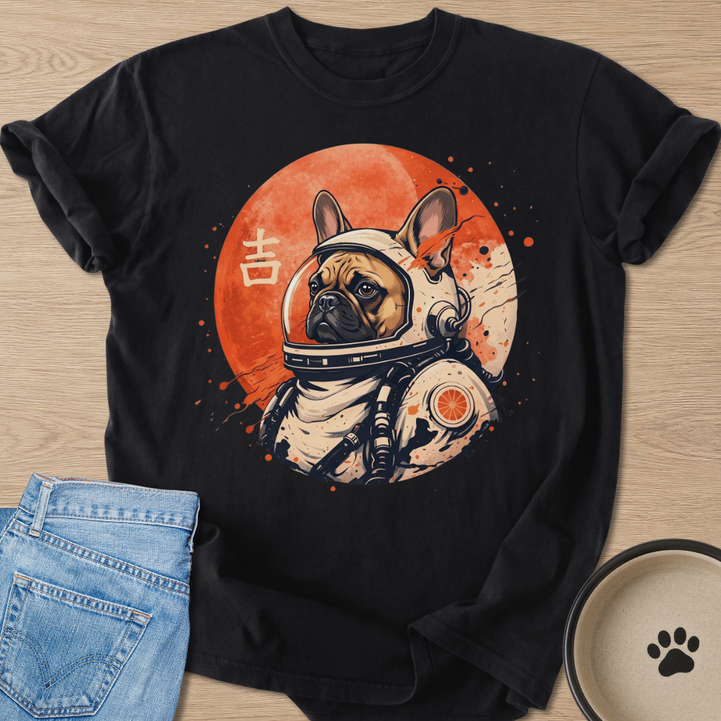 Astronaut Frenchie T-shirt