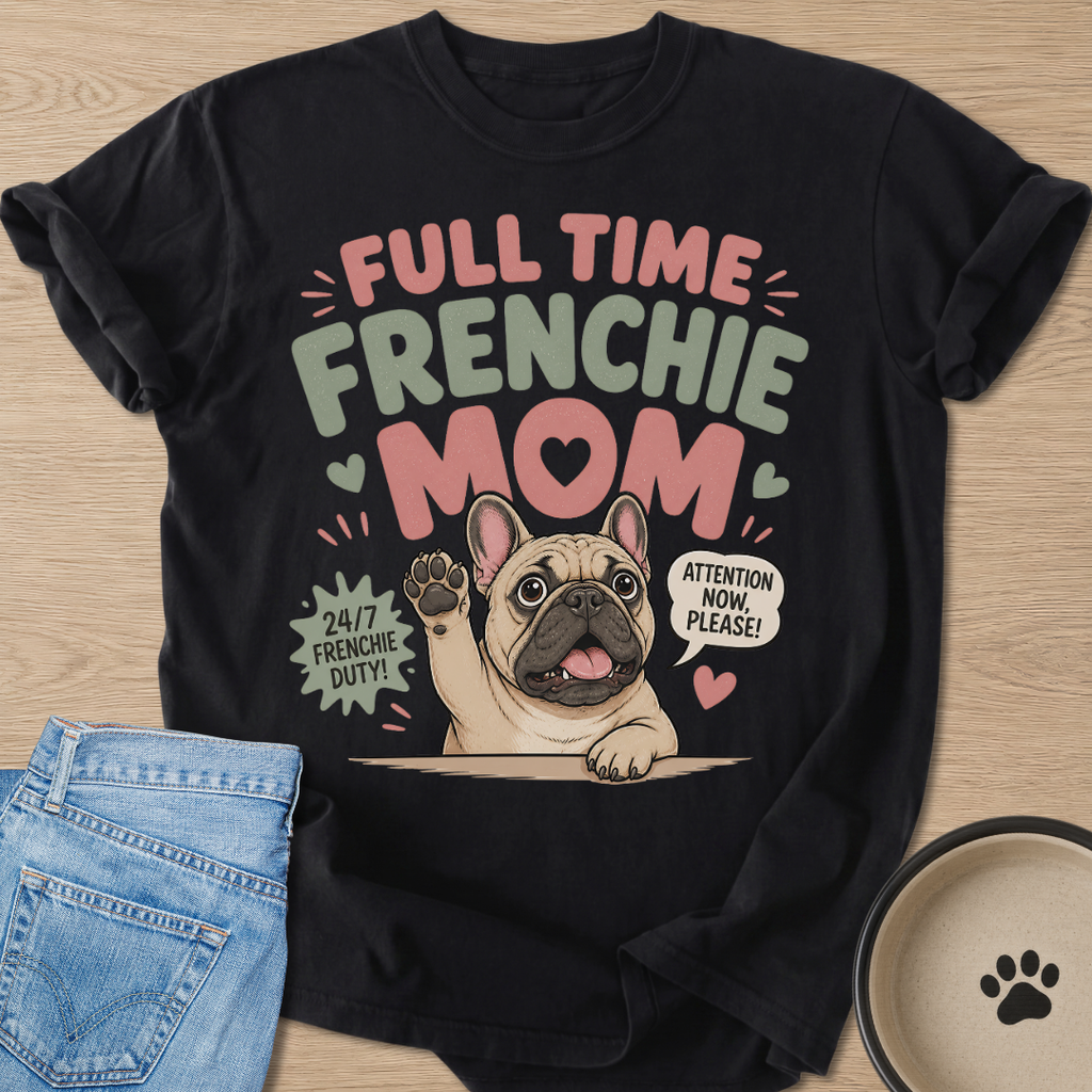 Full Time Frenchie Mom T-shirt