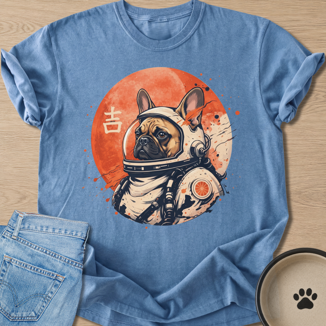 Astronaut Frenchie T-shirt