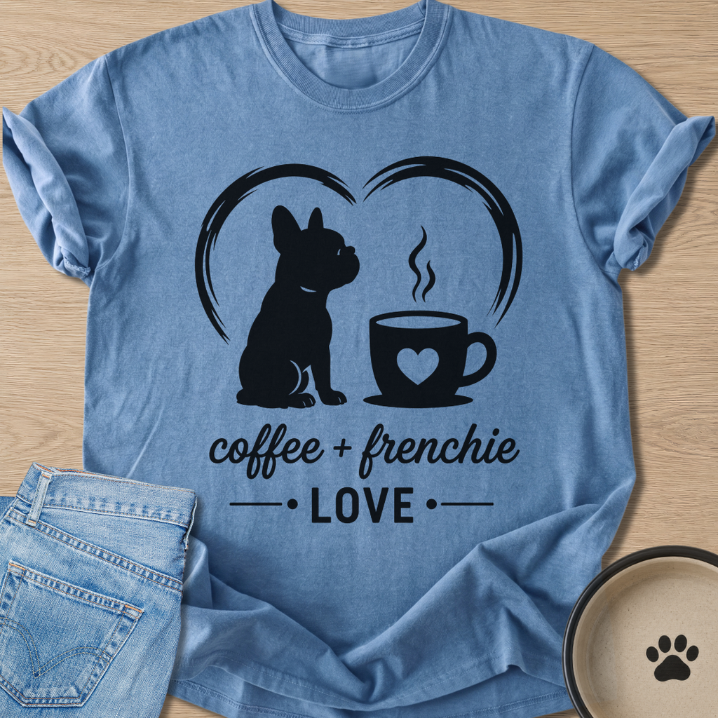 Coffee + Frenchie T-shirt