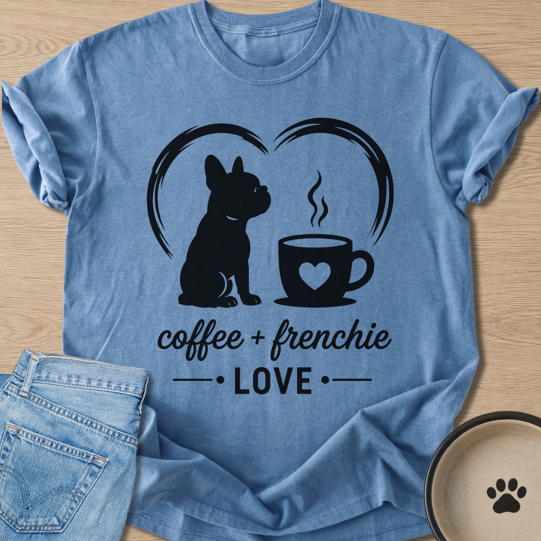 Coffee + Frenchie T-shirt