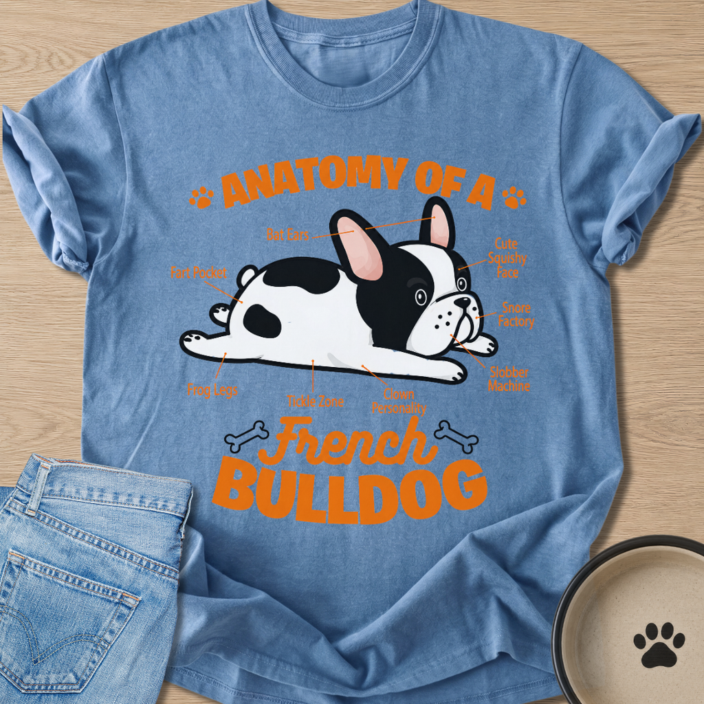 Anatomy of A Frenchie T-shirt