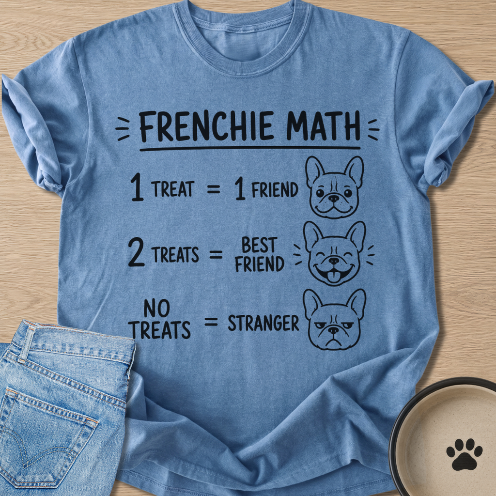 Frenchie Math T-shirt
