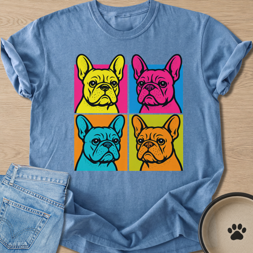 Frenchie Pop Art T-shirt
