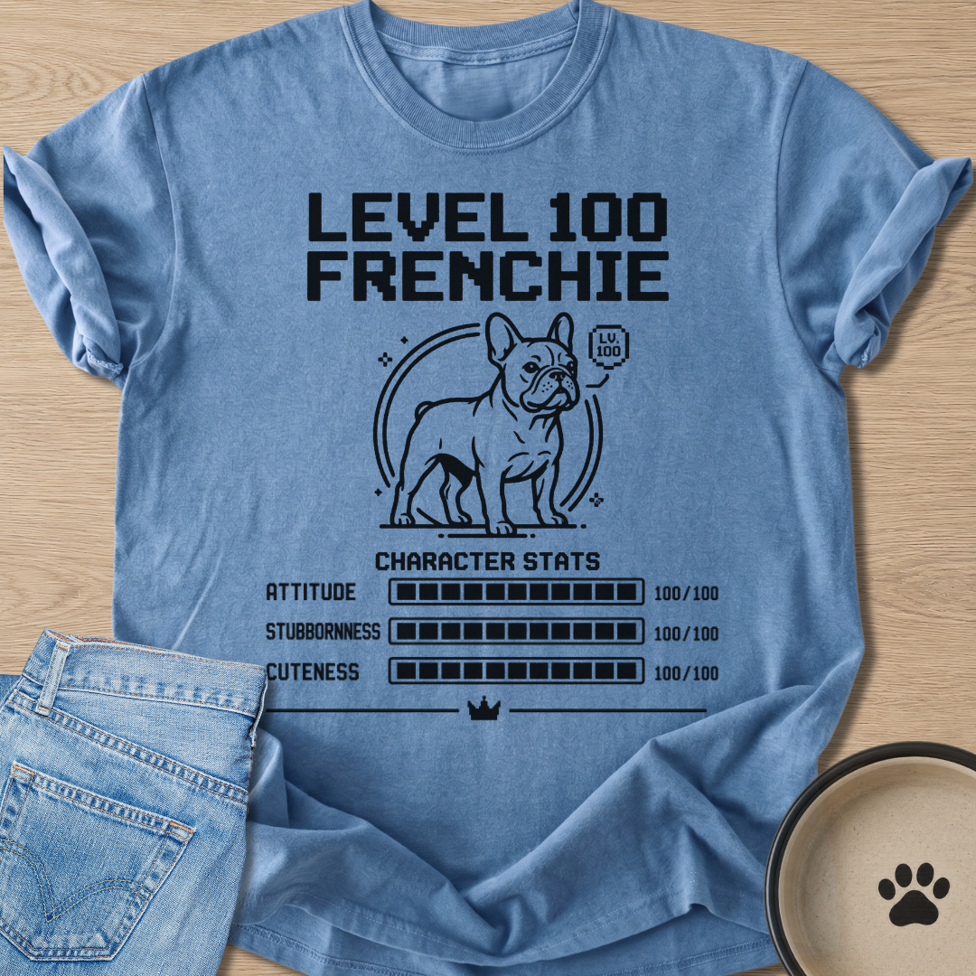Level 100 Frenchie T-shirt