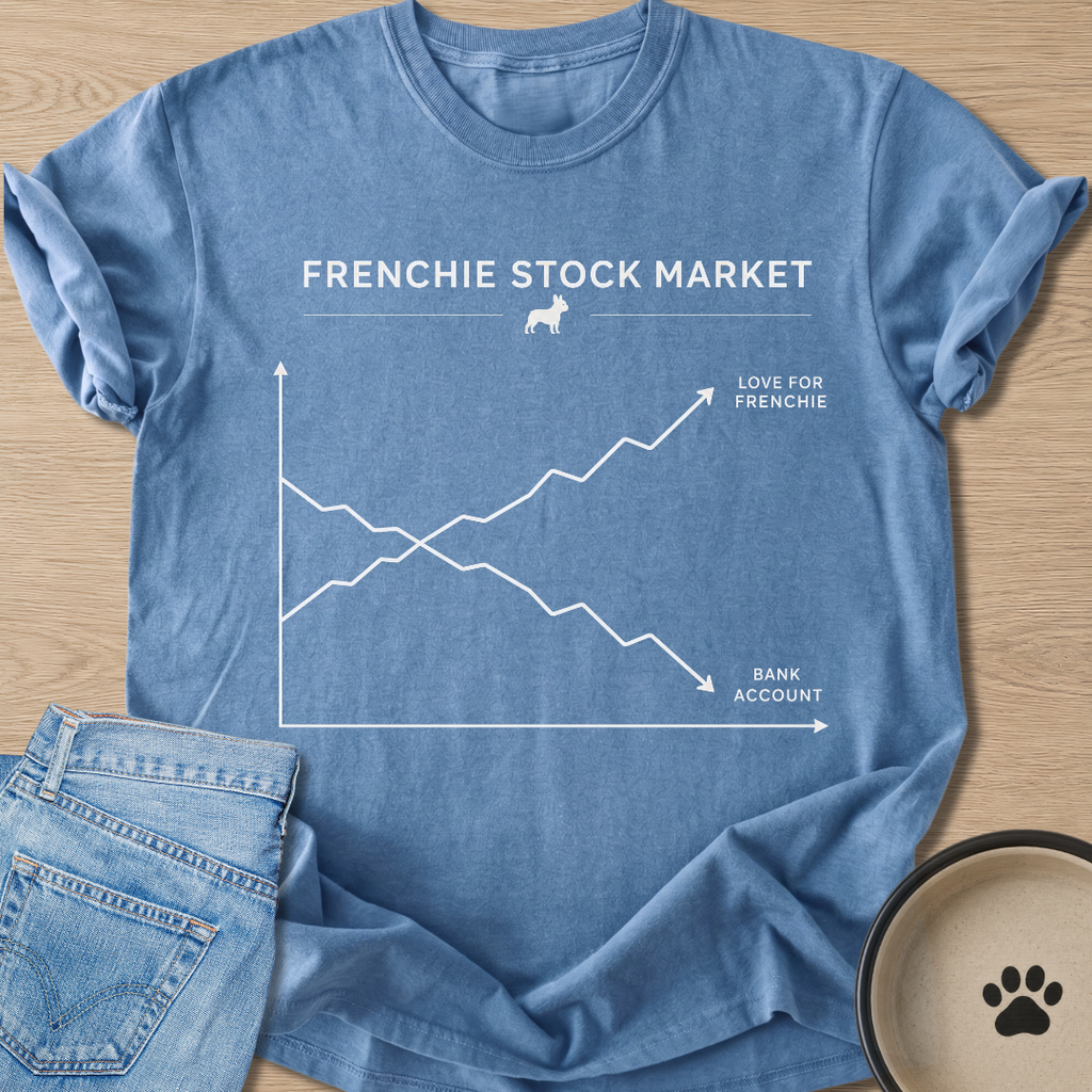 Frenchie Stock Market T-shirt