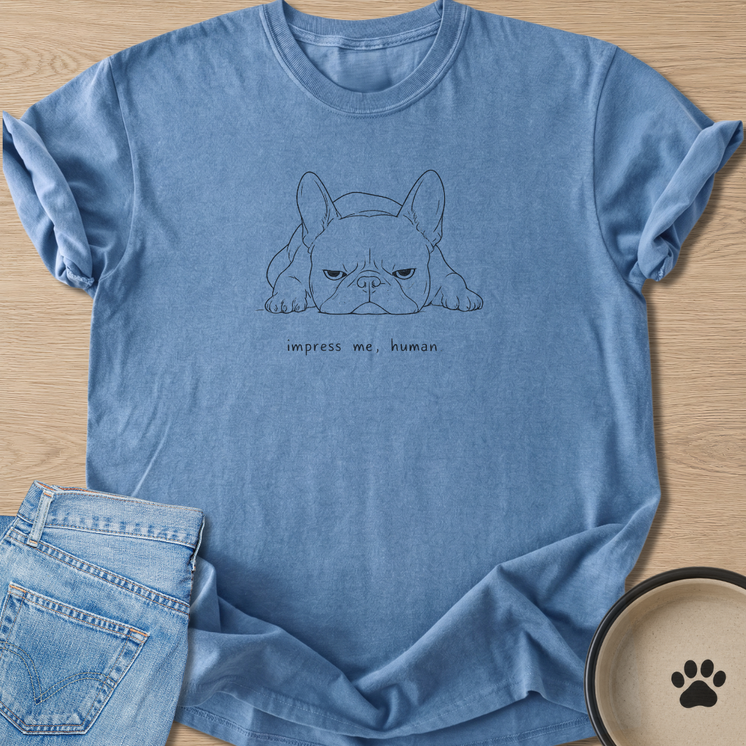 impress me, human T-shirt