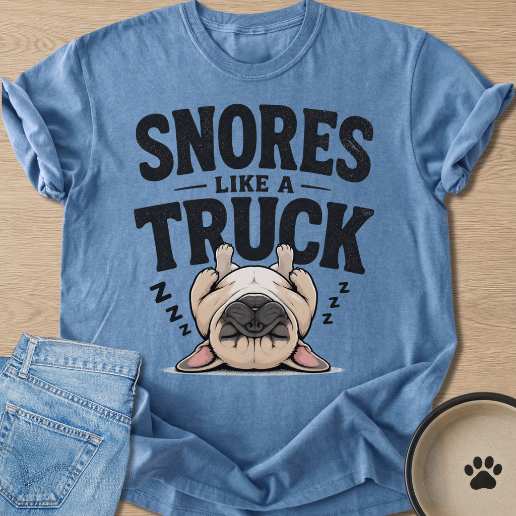 Snores Like A Truck T-shirt
