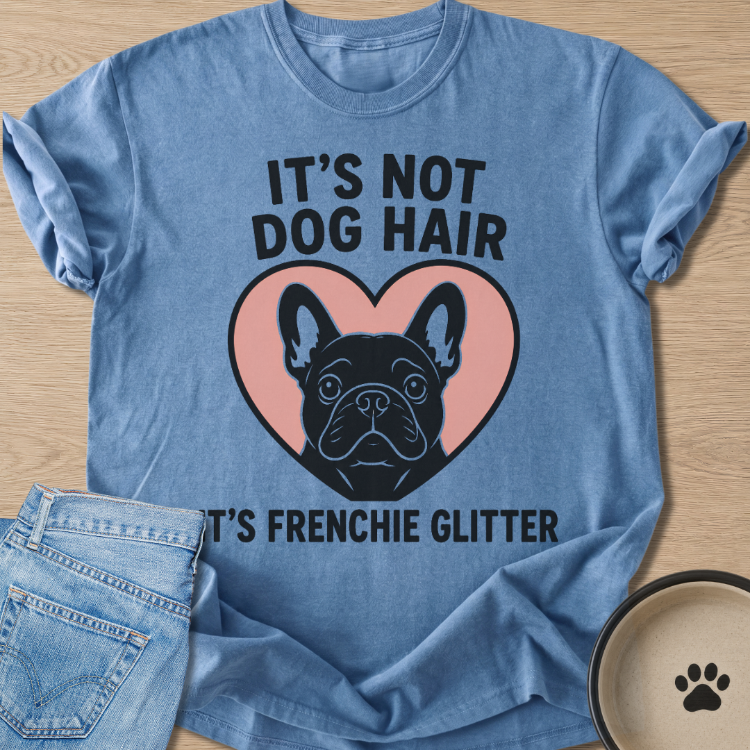 It's Frenchie Glitter T-shirt