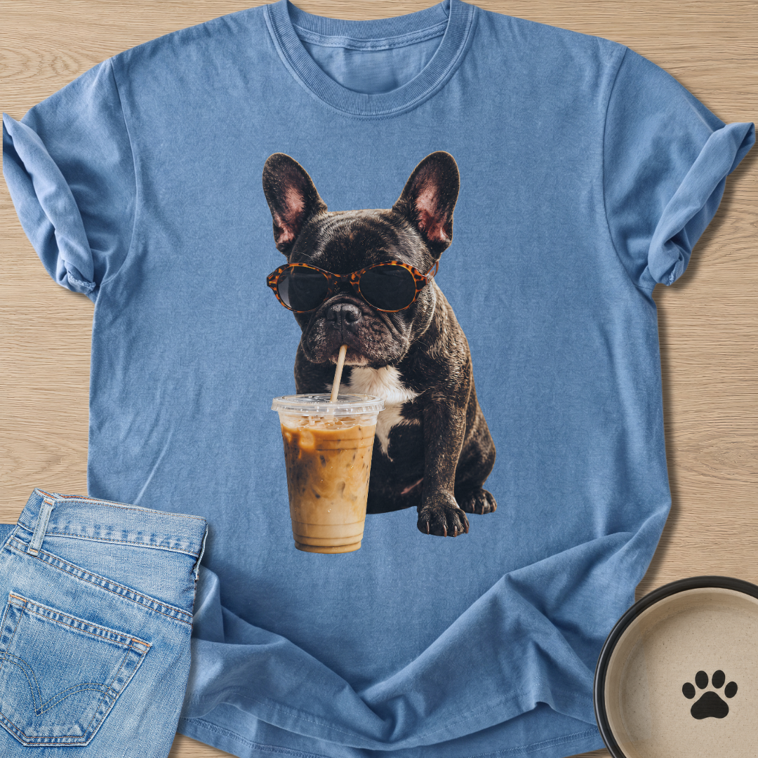 Iced Latte & Frenchie T-shirt