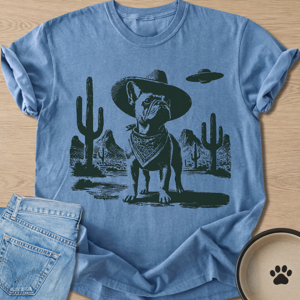 Cowboy Frenchie T-shirt