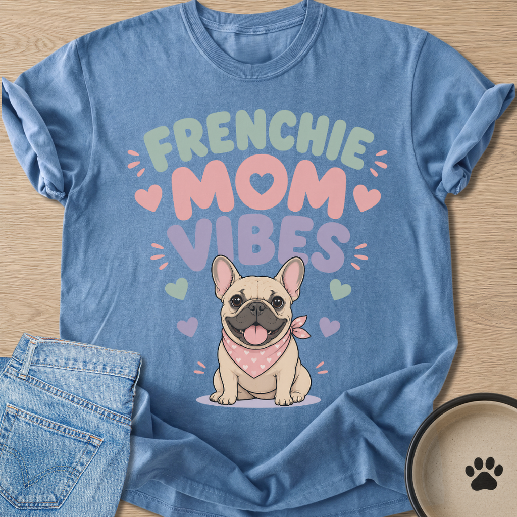 Frenchie Mom Vibes T-shirt