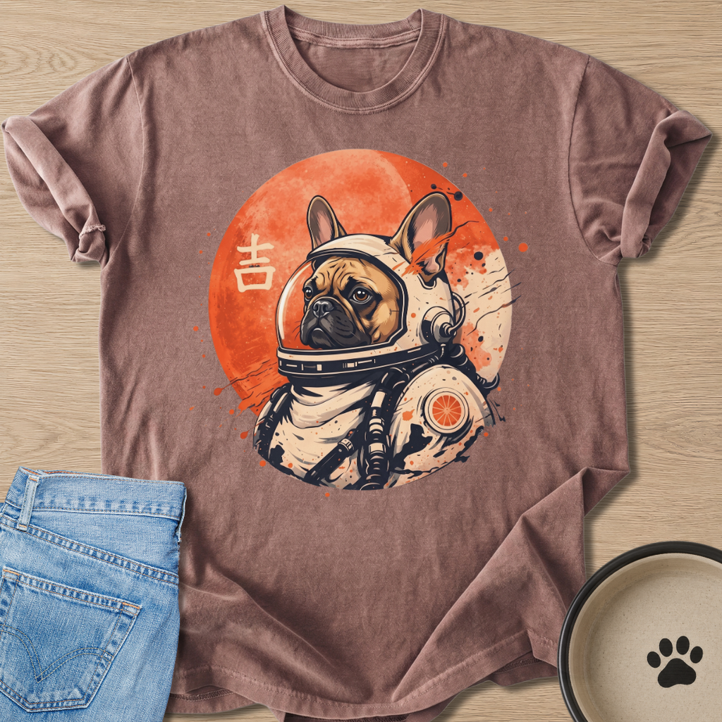 Astronaut Frenchie T-shirt