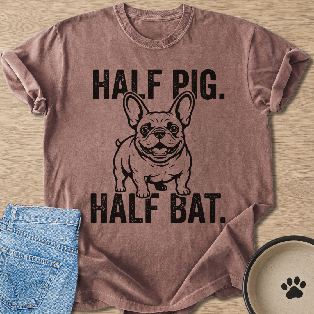 Half Pig Half Bat T-shirt