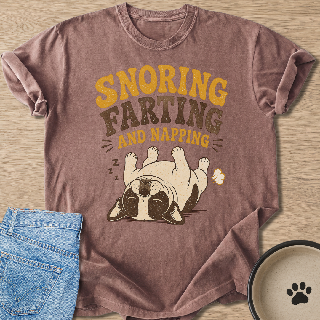 Snoring Farting And Napping T-shirt