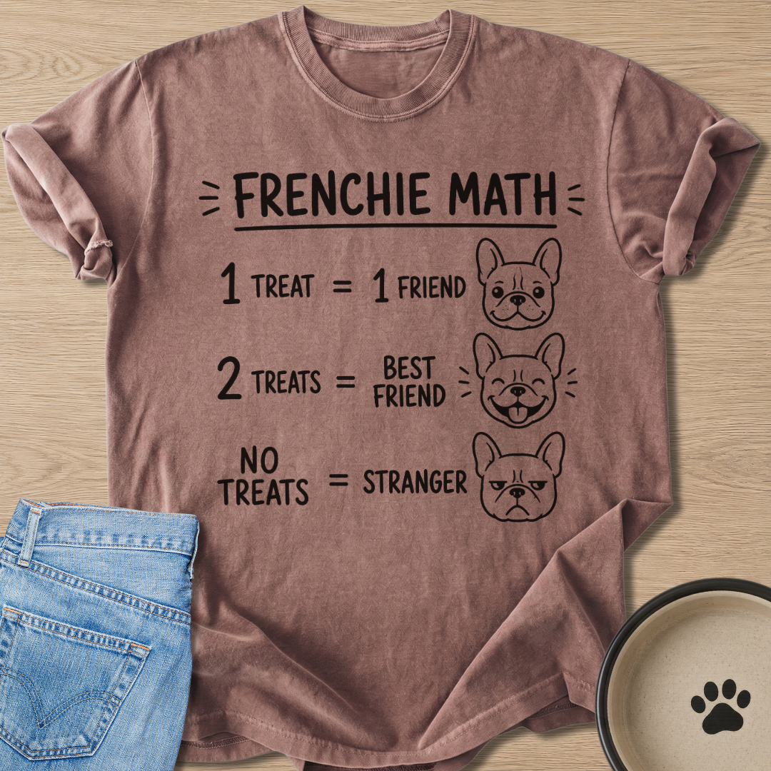Frenchie Math T-shirt