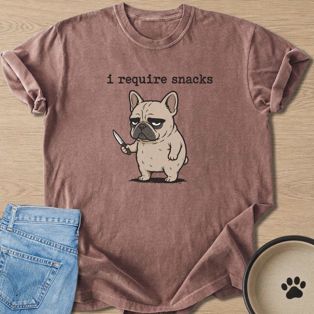 I Require Snacks T-shirt