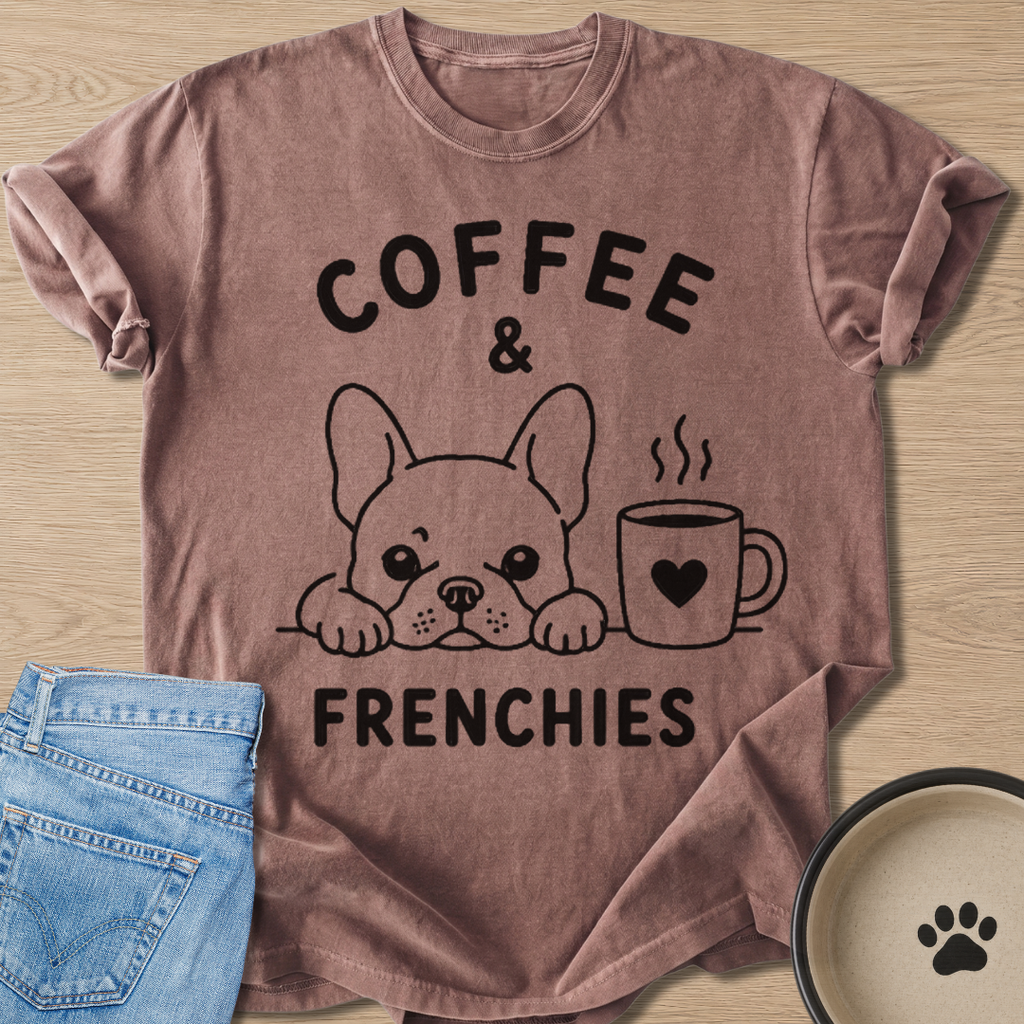 Coffee & Frenchies T-shirt