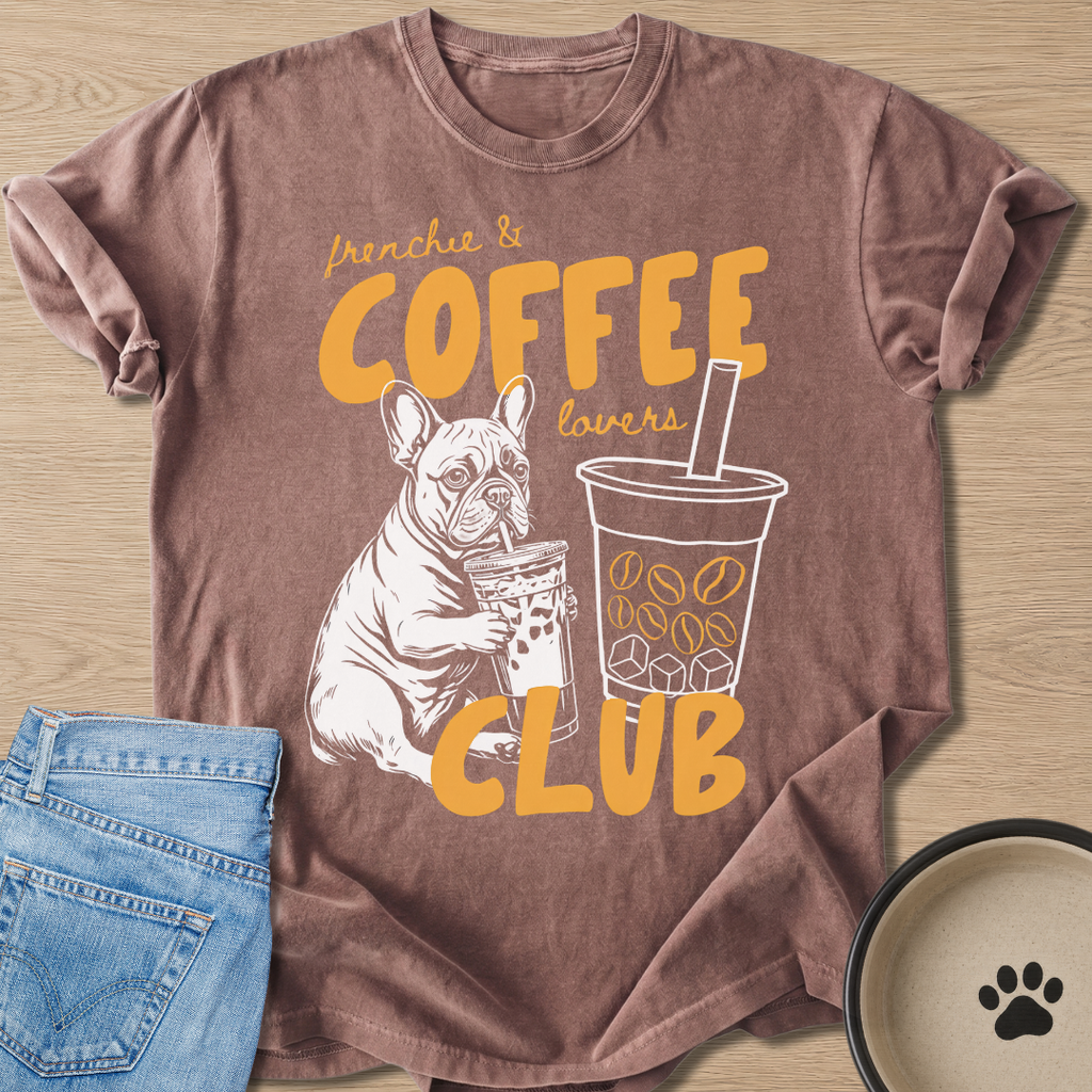 Frenchie & Coffee Lovers T-shirt