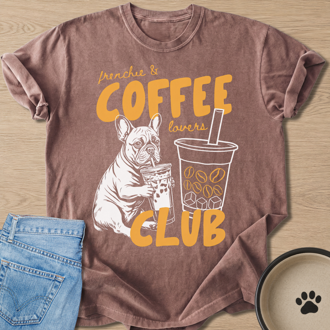 Frenchie & Coffee Lovers T-shirt