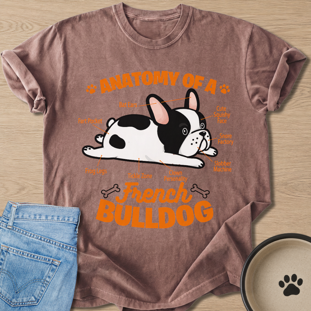 Anatomy of A Frenchie T-shirt