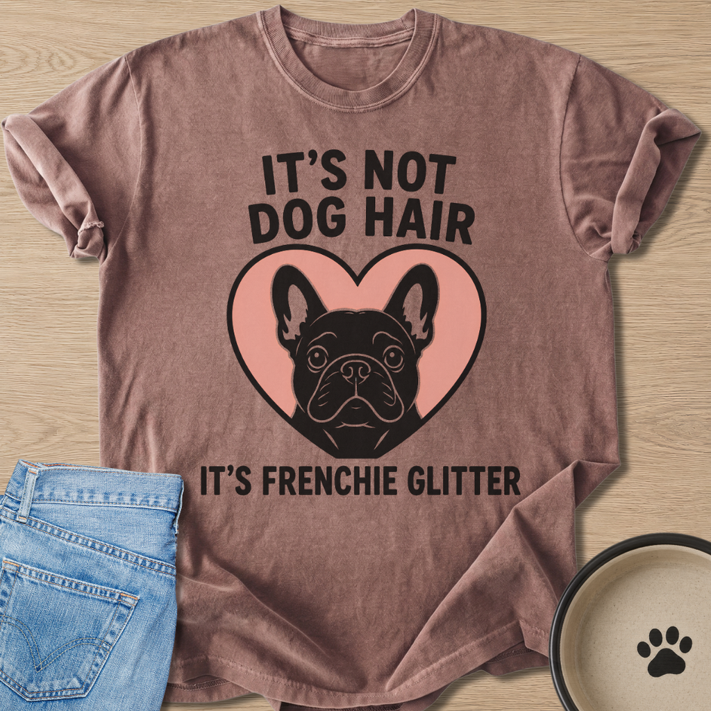 It's Frenchie Glitter T-shirt
