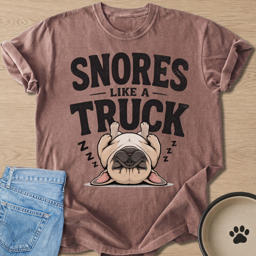 Snores Like A Truck T-shirt